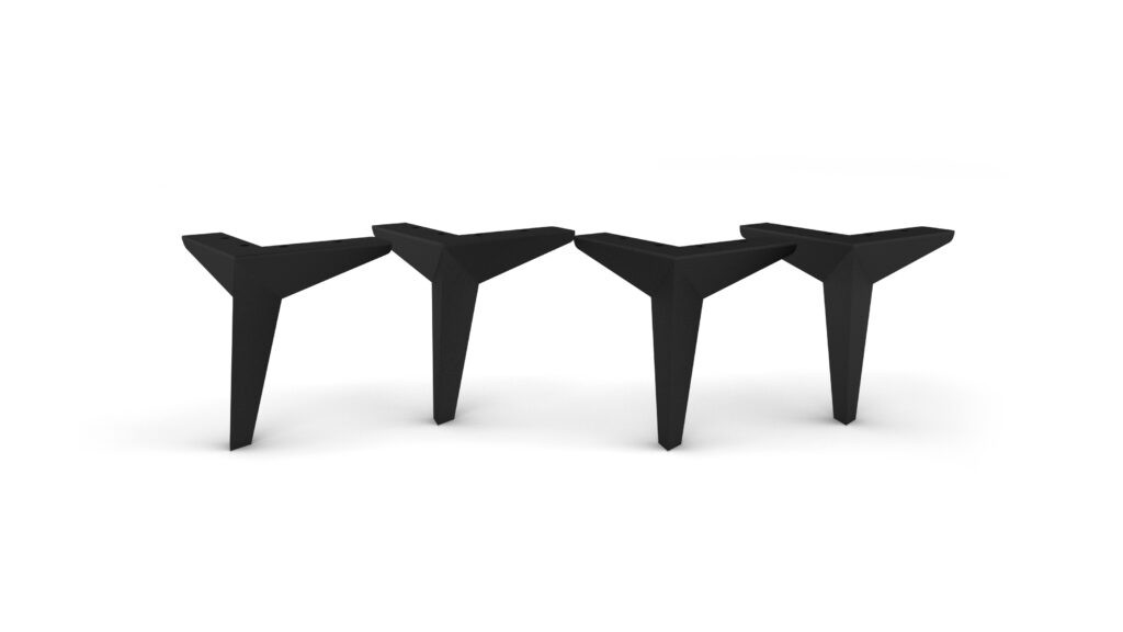 MALAGA-BACCI-DIAMOND LEGS BLACK MATT